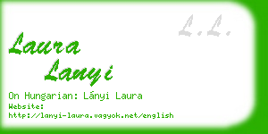 laura lanyi business card